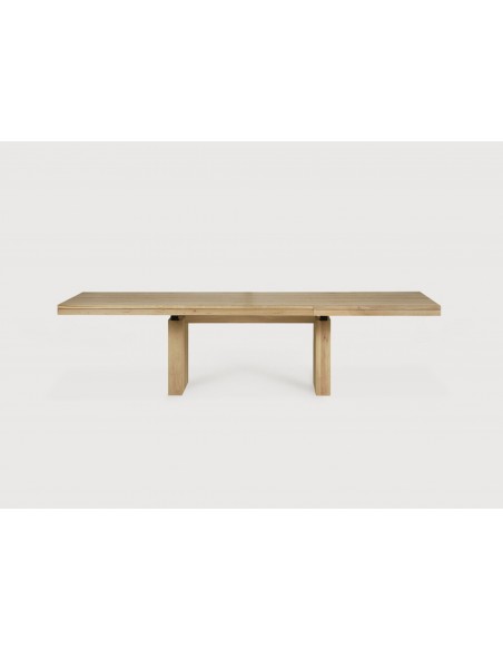 TABLE A RALLONGE DOUBLE CHENE 200/300 x 100