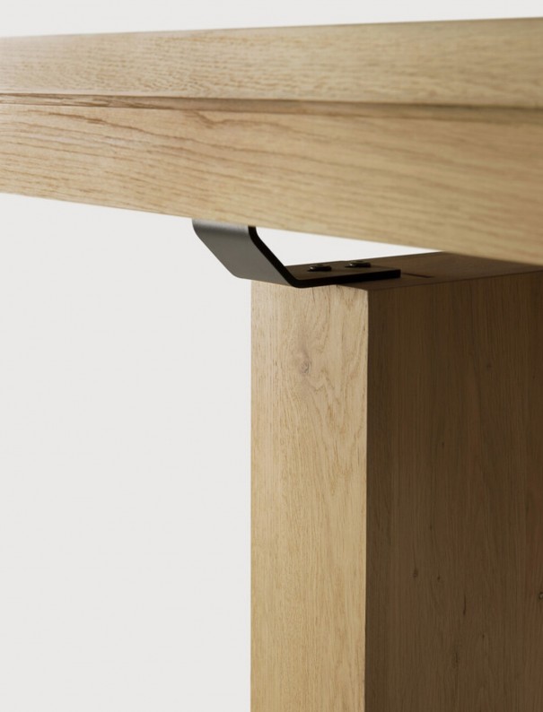 TABLE A RALLONGE DOUBLE CHENE 200/300 x 100