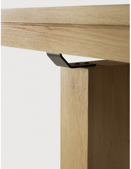 TABLE A RALLONGE DOUBLE CHENE 200/300 x 100