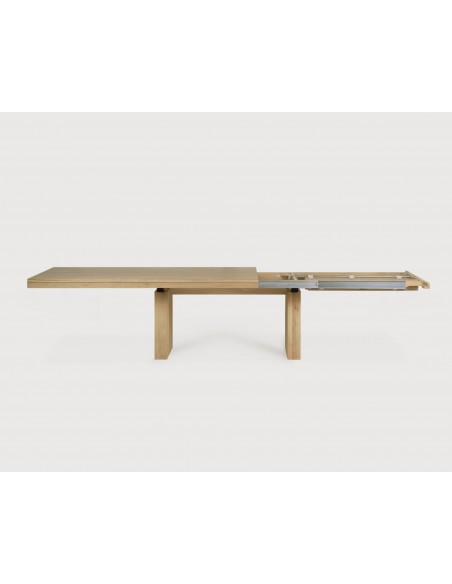 TABLE A RALLONGE DOUBLE CHENE 200/300 x 100