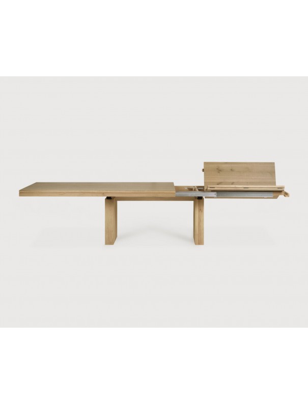 TABLE A RALLONGE DOUBLE CHENE 200/300 x 100