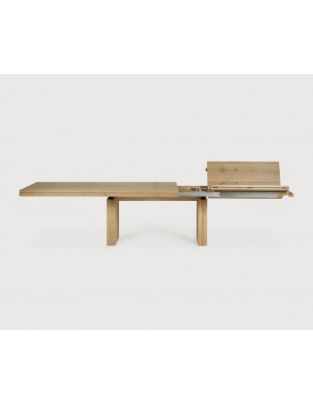 TABLE A RALLONGE DOUBLE CHENE 200/300 x 100
