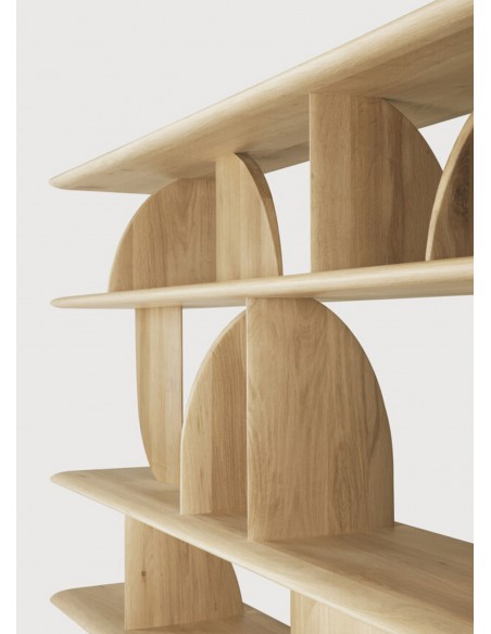Etagere geometric chene
