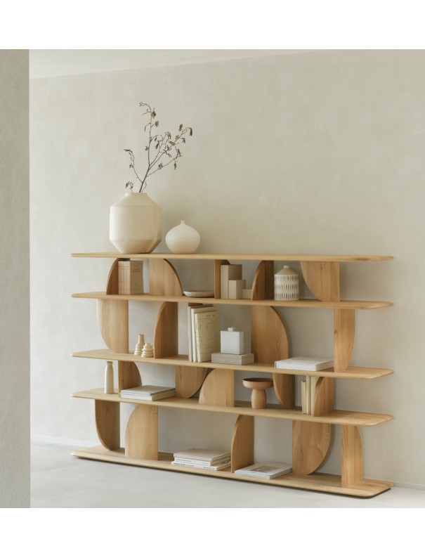 Etagere geometric chene