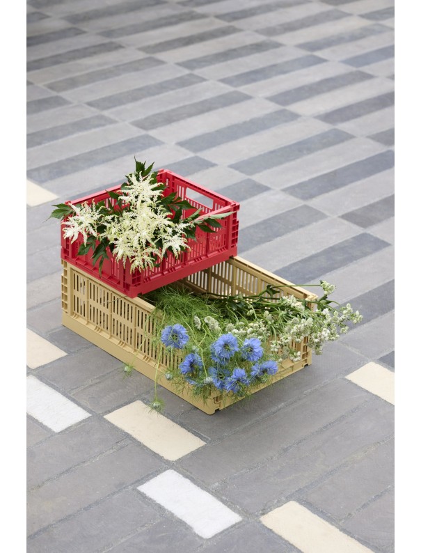 PANIER EMPILABLE & PLIABLE GOLDEN YELLOW