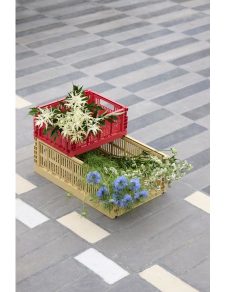 PANIER EMPILABLE & PLIABLE GOLDEN YELLOW