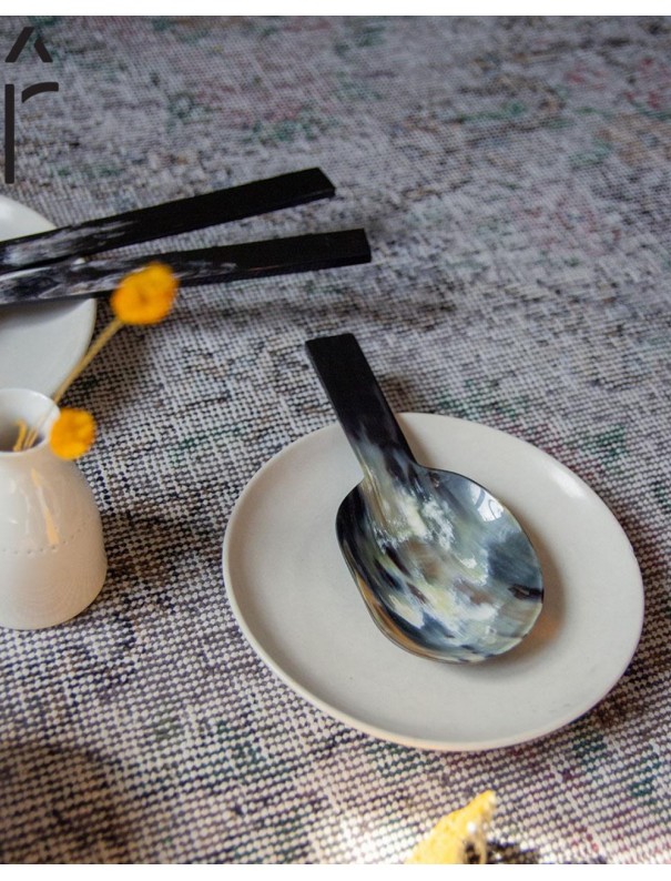 CUILLERE A RIZ EN CORNE