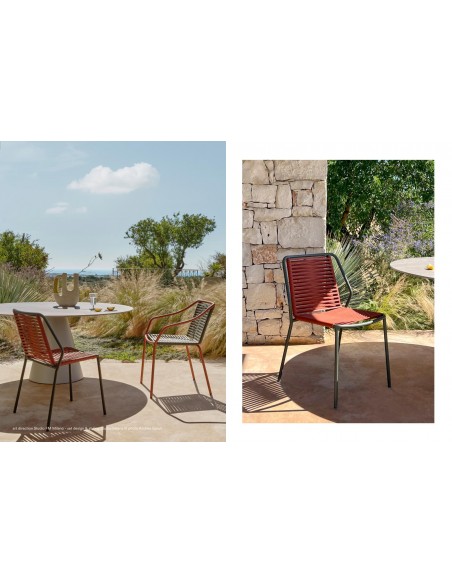 CHAISE PHILIA EPOXY TERRACOTA/BEIGE