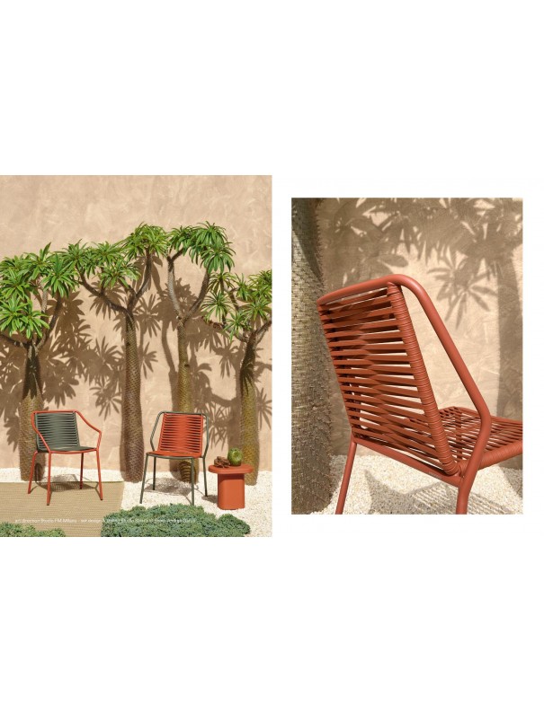 CHAISE PHILIA EPOXY TERRACOTA/BEIGE