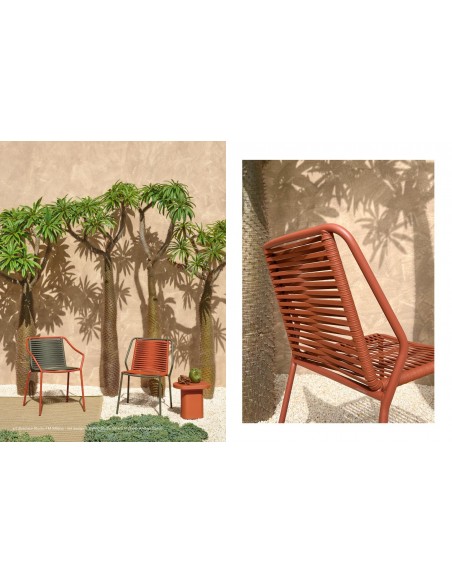 CHAISE PHILIA EPOXY TERRACOTA/BEIGE