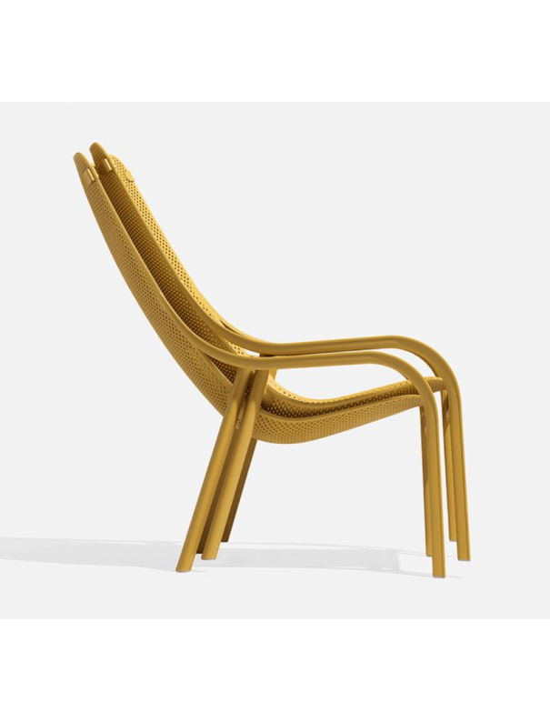 FAUTEUIL NET LOUNGE JAUNE