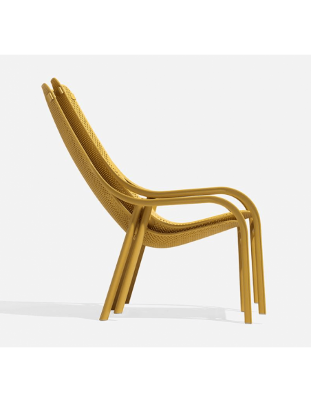 FAUTEUIL NET LOUNGE JAUNE