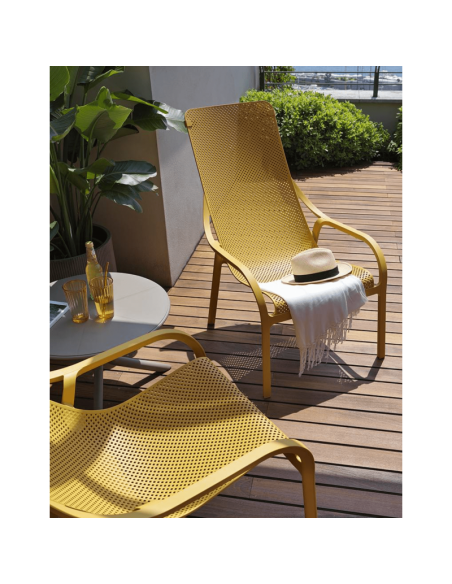 FAUTEUIL NET LOUNGE JAUNE