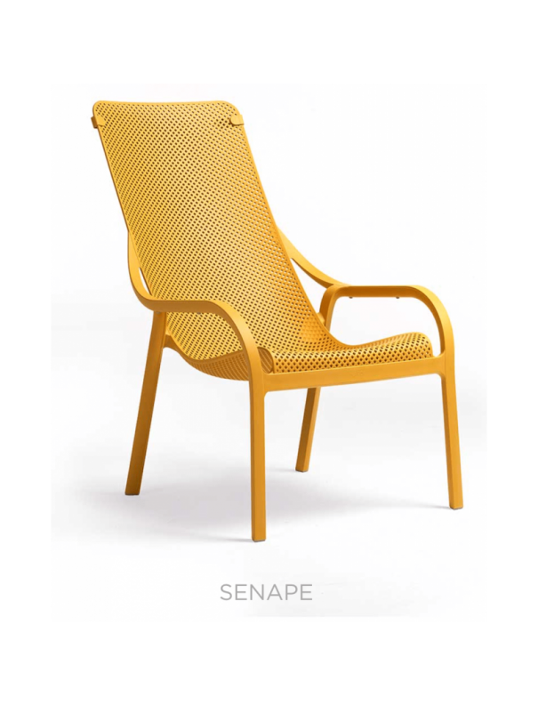 FAUTEUIL NET LOUNGE JAUNE