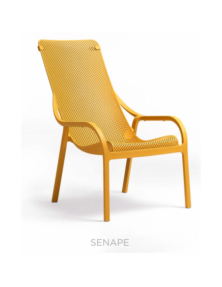 FAUTEUIL NET LOUNGE JAUNE