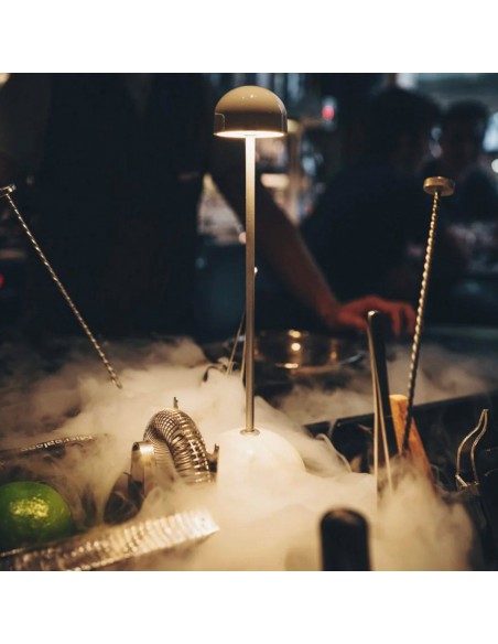 Lampe portable Sips Blanc / Argent