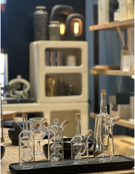 HUILIER EN VERRE TRANSPARENT