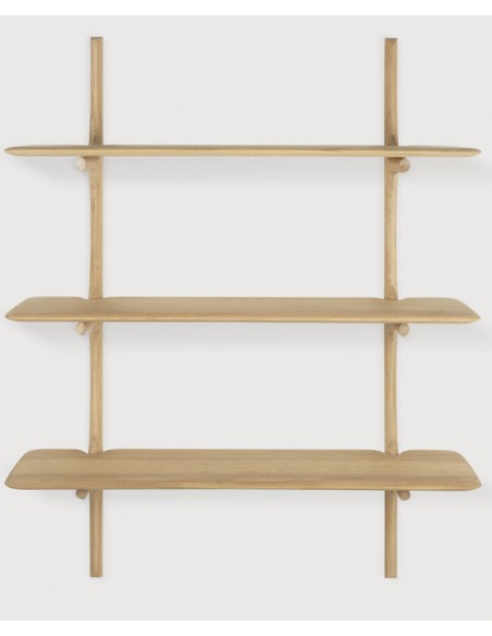 ETAGERE MURALE PI - 3 plateaux CHENE