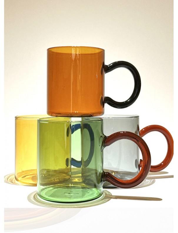 MUG 350 VERRE AMBRE ANSE NOIRE