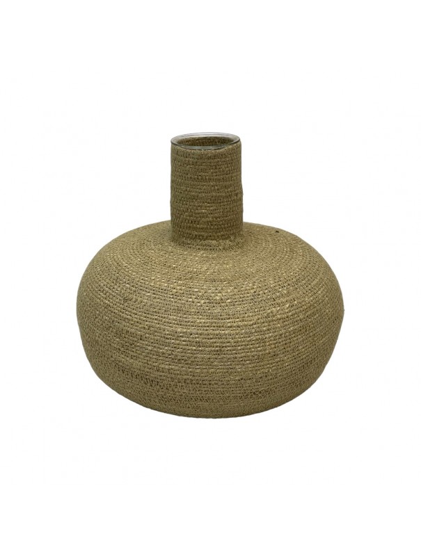 VASE ABACA NATUREL