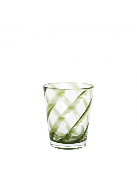 VERRE SPIRALE VERT 2