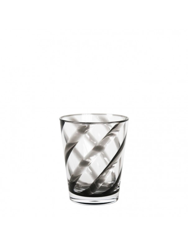 VERRE SPIRALE NOIR