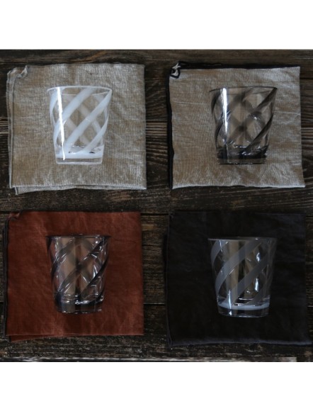 VERRE EN METHACRYLATE SPIRALE BLANC