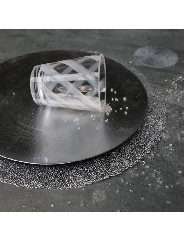 VERRE EN METHACRYLATE SPIRALE BLANC