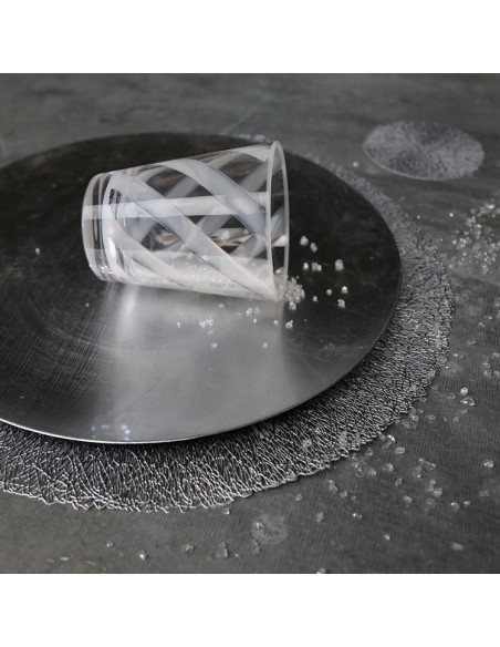 VERRE EN METHACRYLATE SPIRALE BLANC