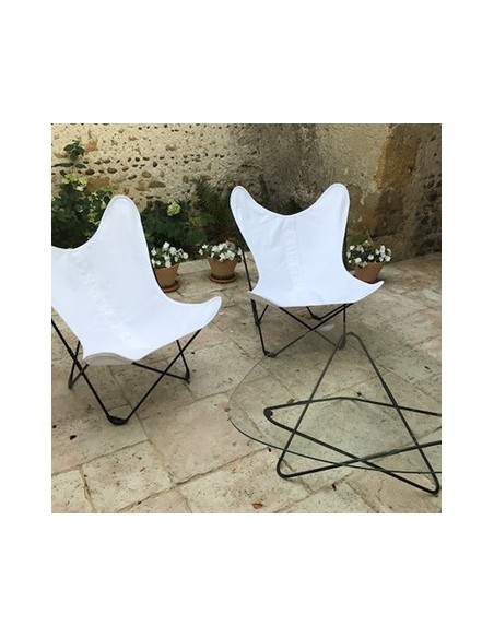 Fauteuil Airborne AA Buffalo blanc optique