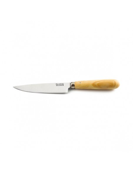Couteau manche buis, lame inox 12cm
