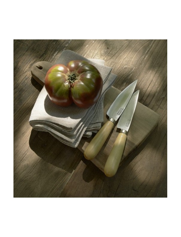 Couteau manche buis, lame inox 12cm